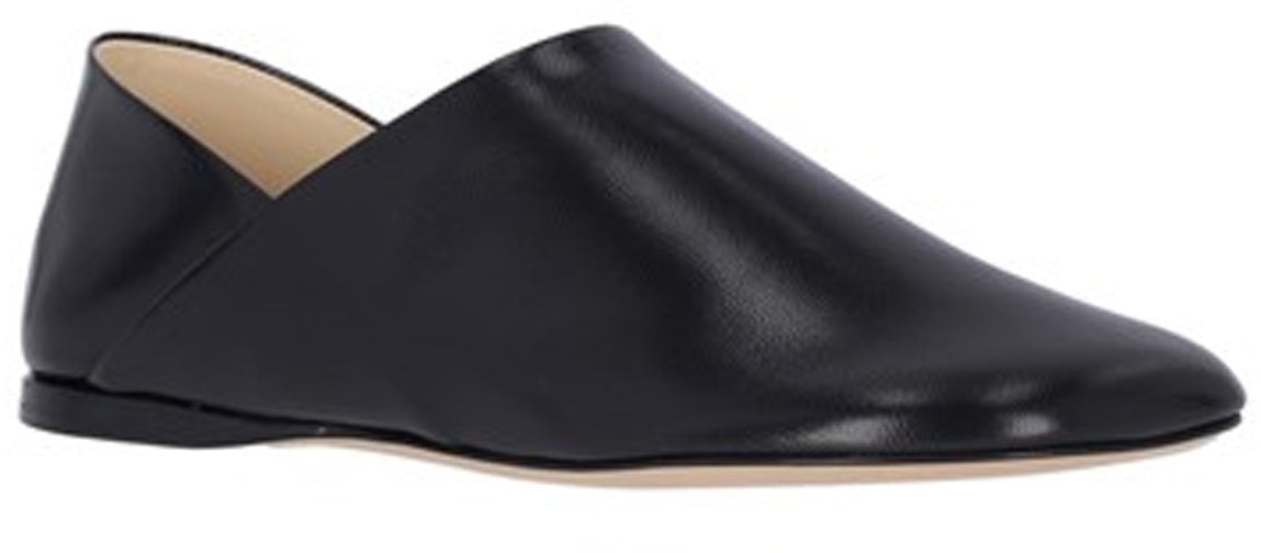 Loewe Loewe 'Slipper Toy' Leather Loafers Zwart