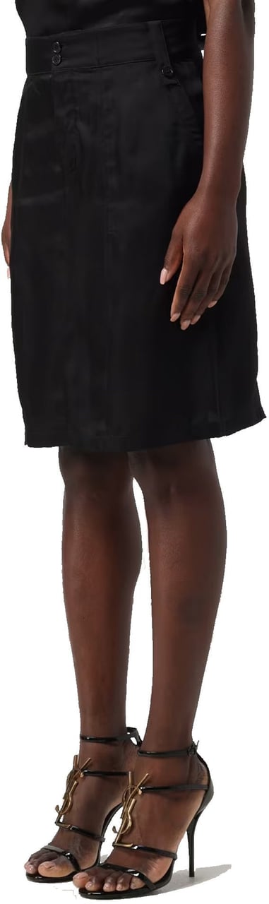 Saint Laurent Saint Laurent Mini Skirt Zwart