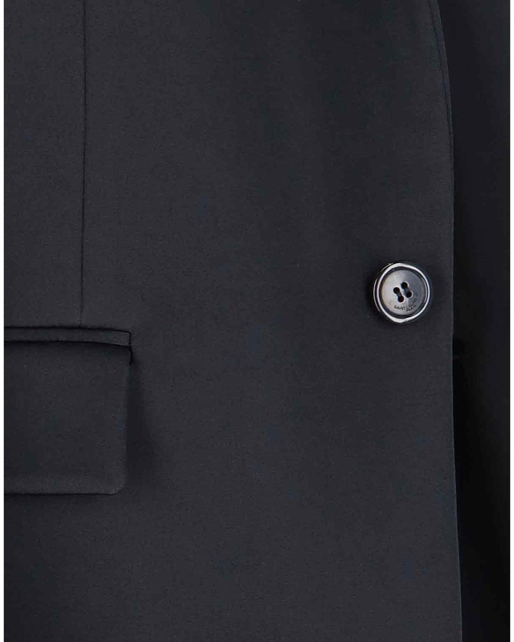 Saint Laurent Saint Laurent Satin Coat Zwart