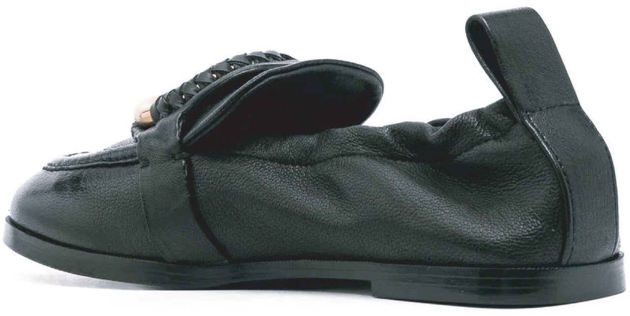 See by Chloe See By Chloe Hana Leather Loafers Zwart