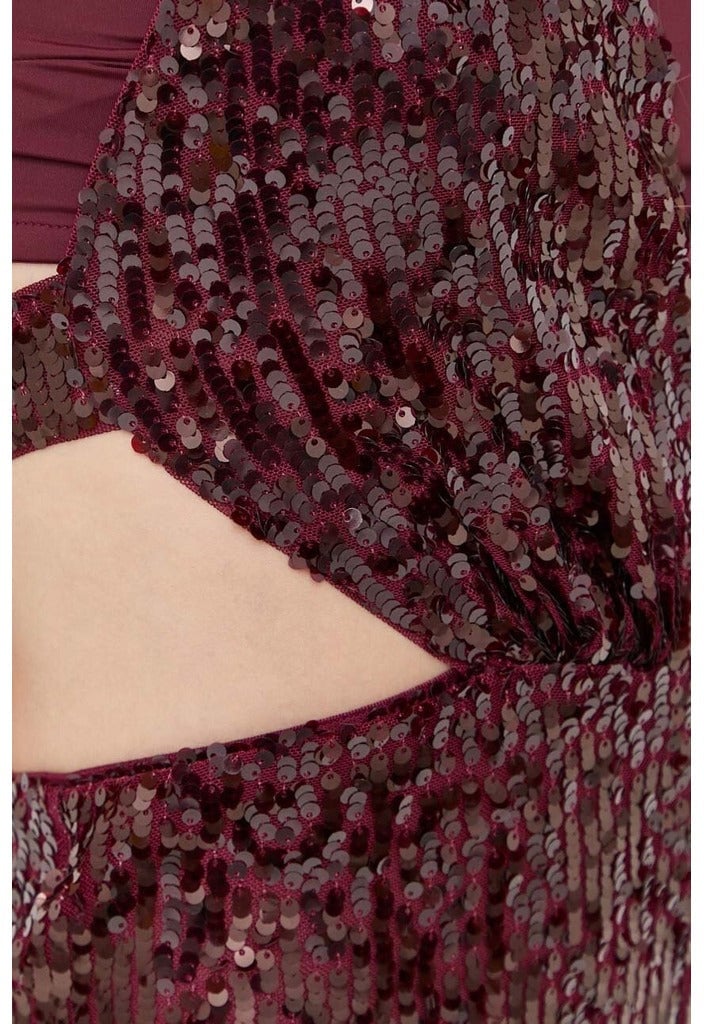 Patrizia Pepe patrizia pepe - Dress - 8t0024-a299-bordeaux Rood