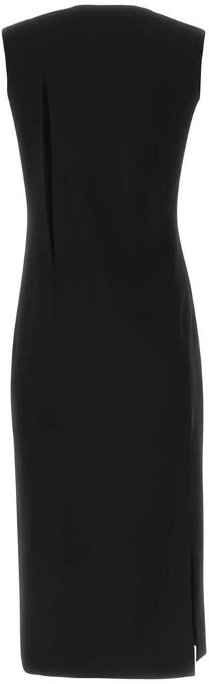 Versace Versace natural viscose dress black Zwart