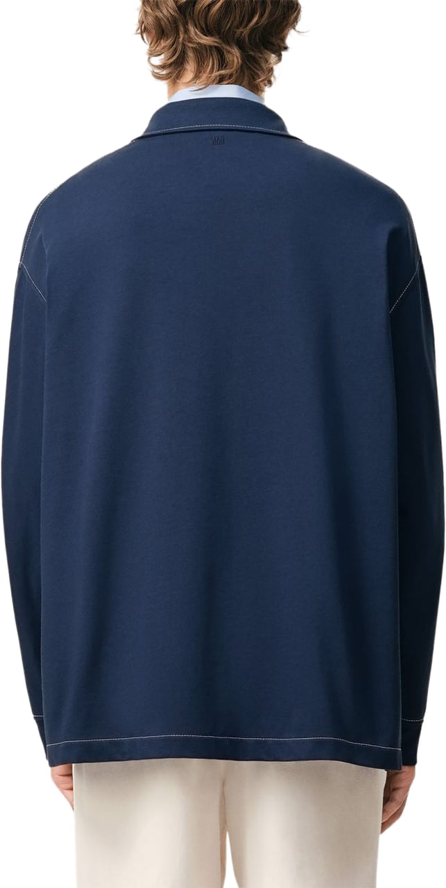AMI Paris T-Shirts And Polos Encre Blauw