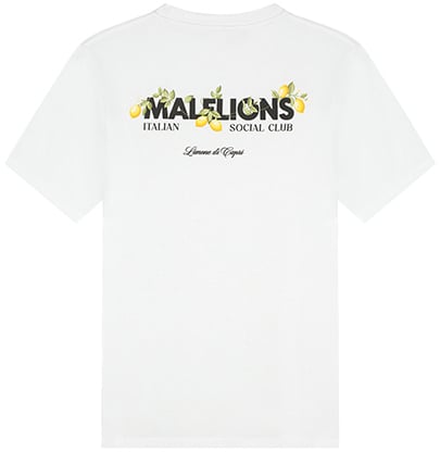 Malelions Malelions Men Limone Di Capri T-Shirt Wit