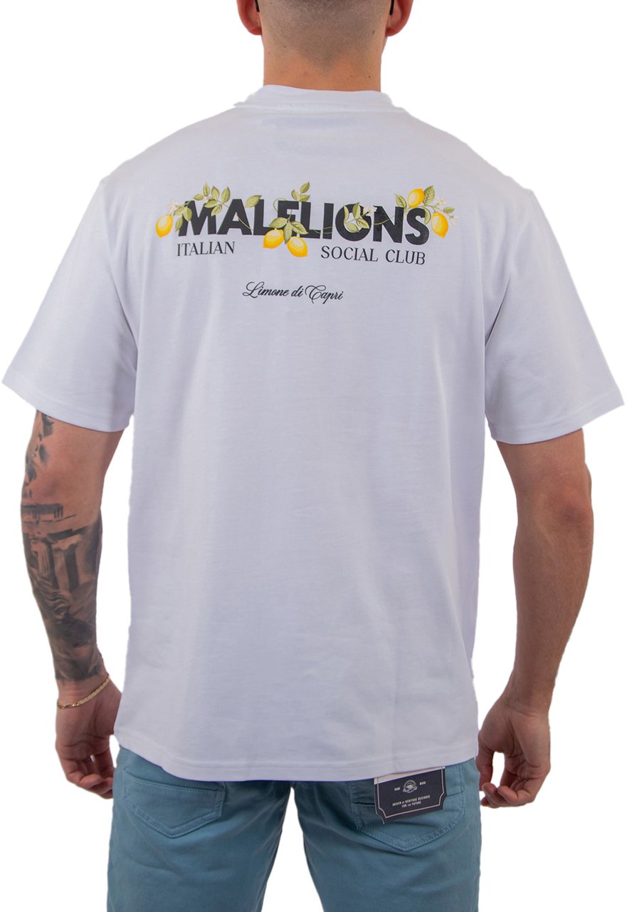 Malelions Malelions Men Limone Di Capri T-Shirt Wit