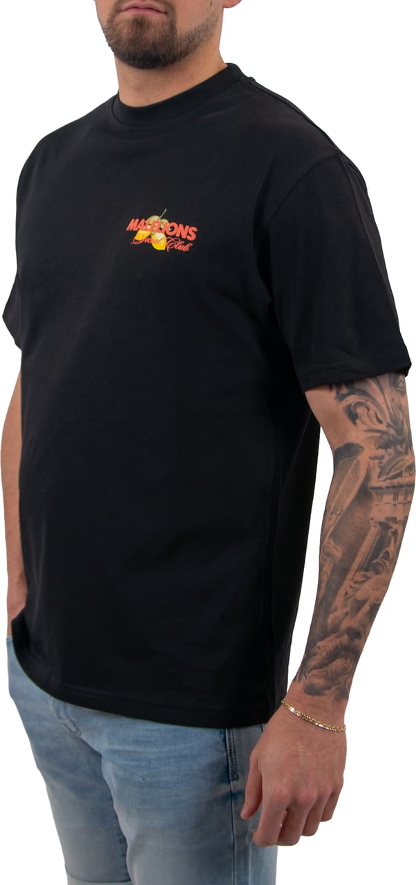 Malelions Malelions Men Limone Di Capri T-Shirt Zwart