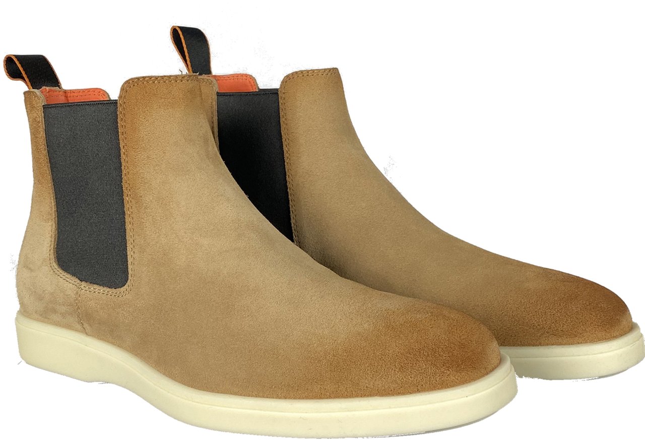 Santoni chelsea boot bruin Bruin