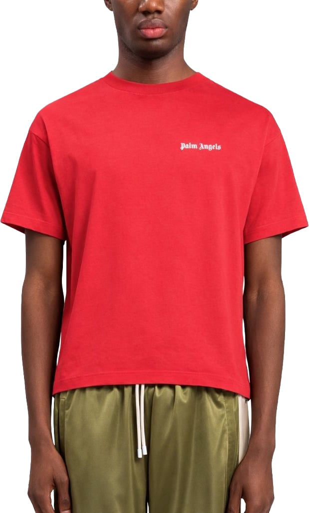 Palm Angels Basic T-shirt Red Rood