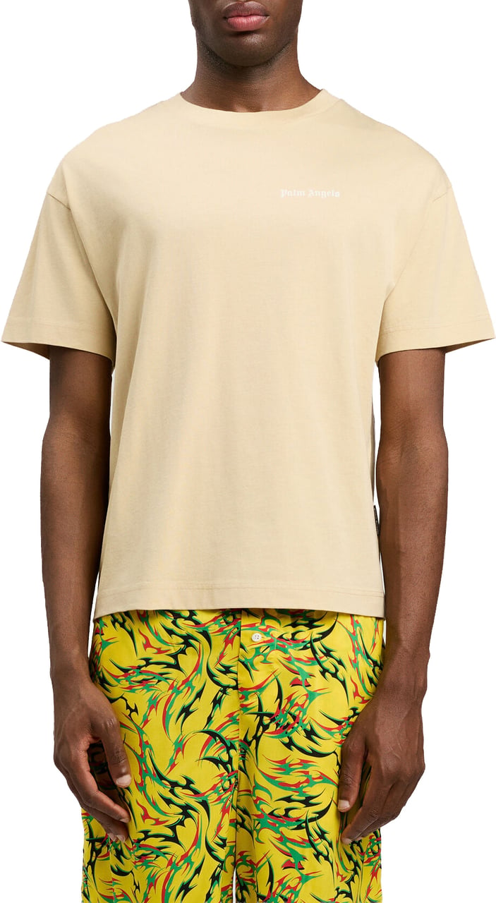 Palm Angels Basic T-shirt Beige Beige