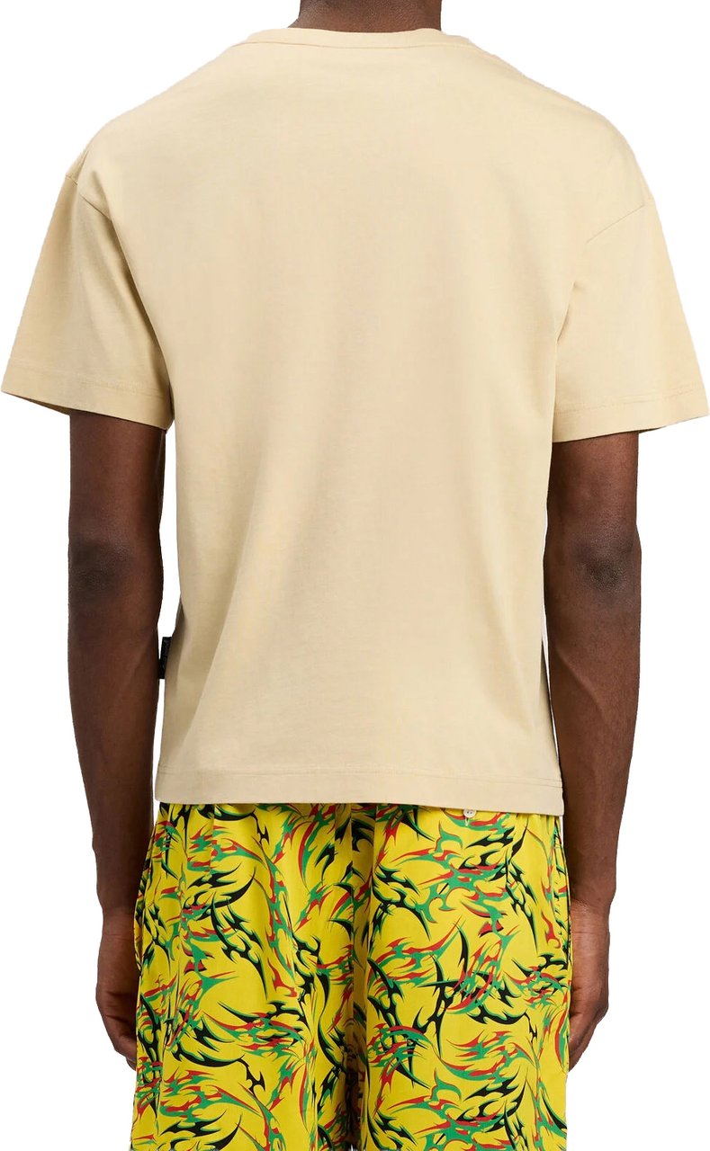 Palm Angels Basic T-shirt Beige Beige