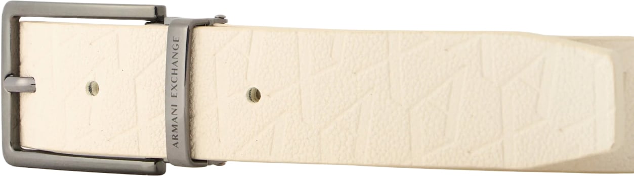 Armani Exchange Belt Allover Logo Cream Beige