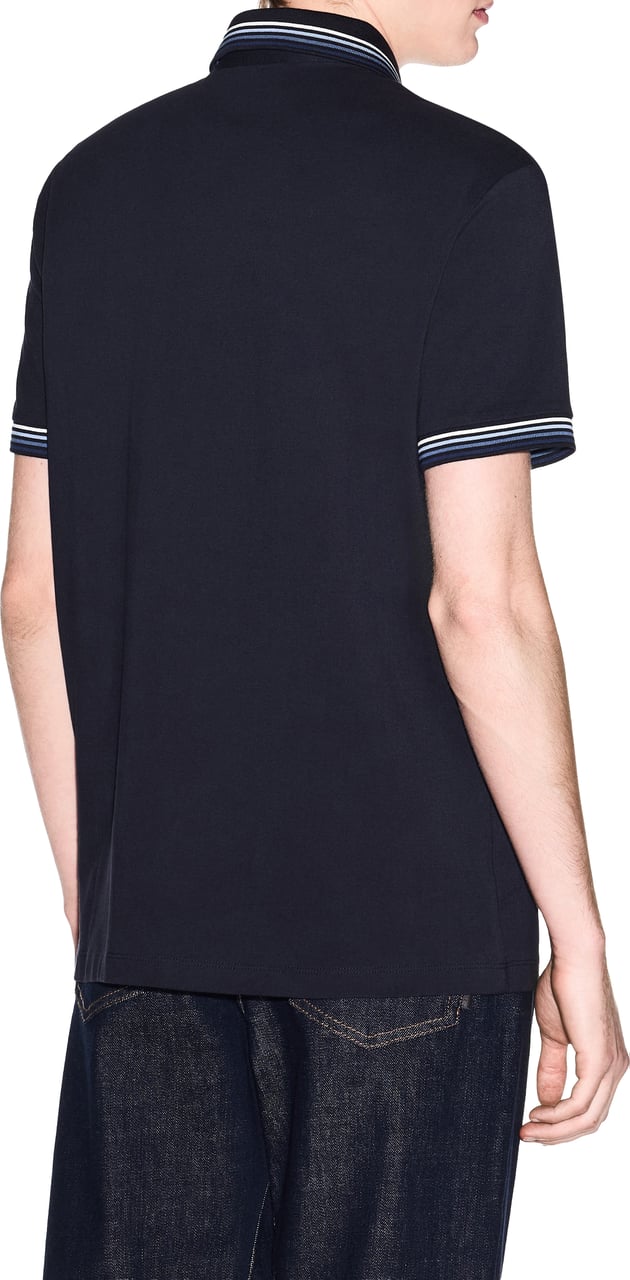 Armani Exchange Polo Shirt Blauw