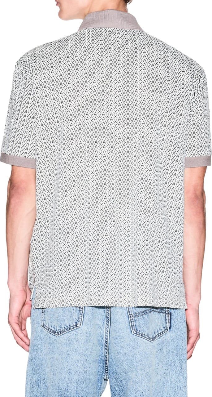 Armani Exchange Polo Allover Logo Taupe