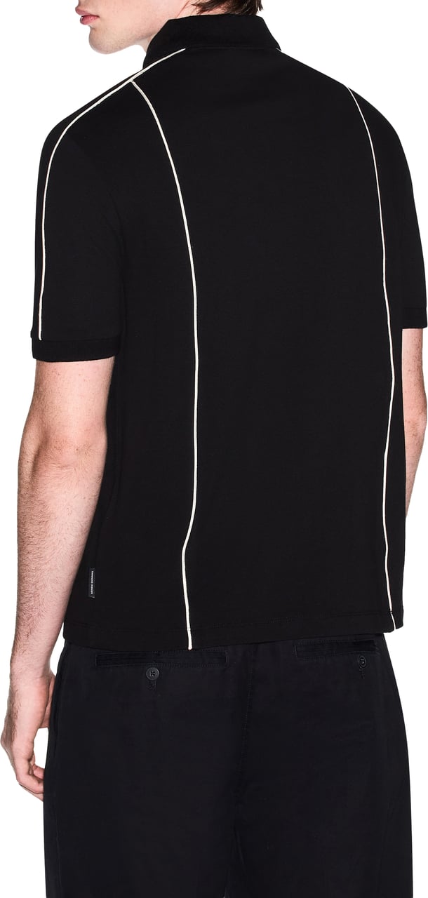Armani Exchange Polo Black Zwart