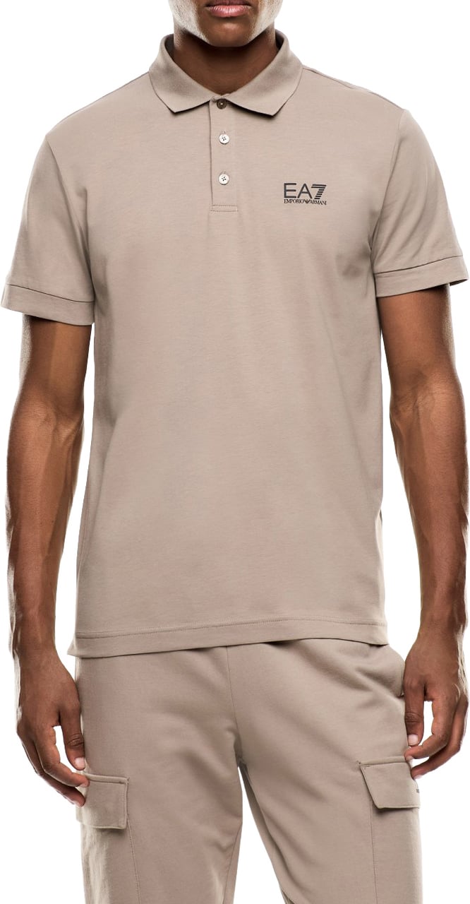 EA7 Polo Shirt Roasted Cashew Taupe