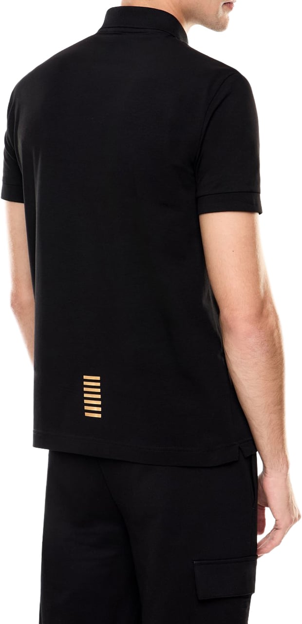 EA7 Polo Shirt Black Zwart