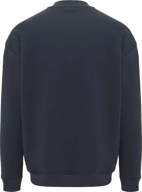 Genti Crewneck Sweater Dark Blue Blauw