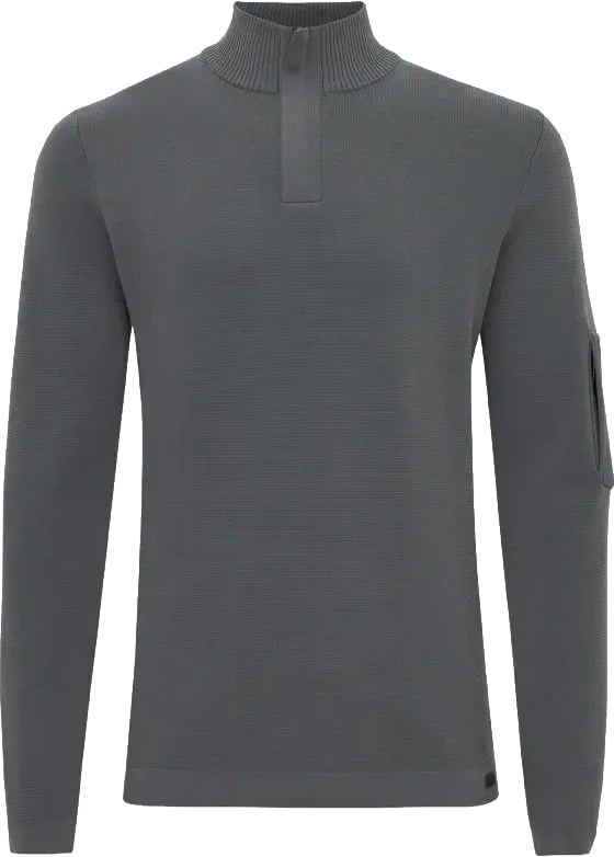 Genti Cool Dry Half Zip Dark Grey Grijs