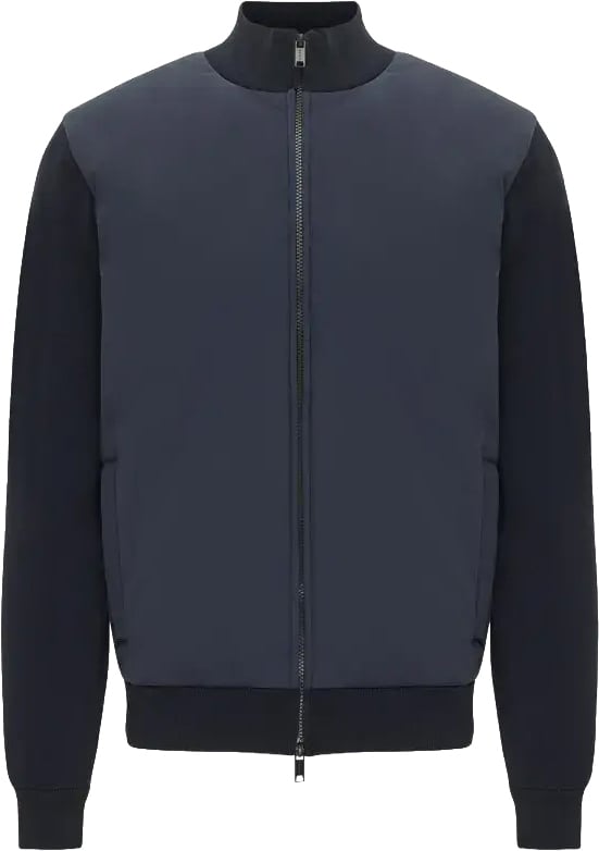 Genti Hybrid Jacket Vest Cool Dry Navy Bl Blauw