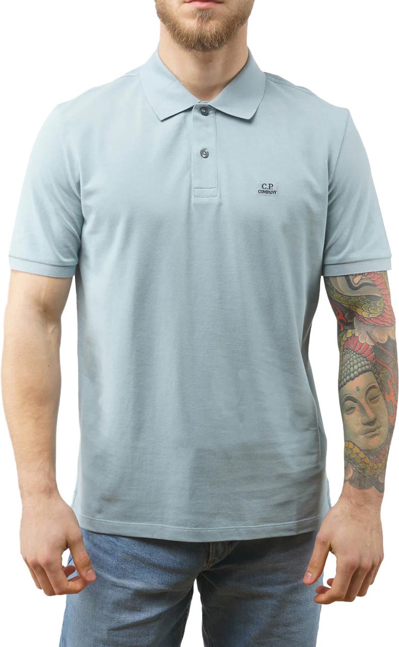 CP Company polo blauw Blauw