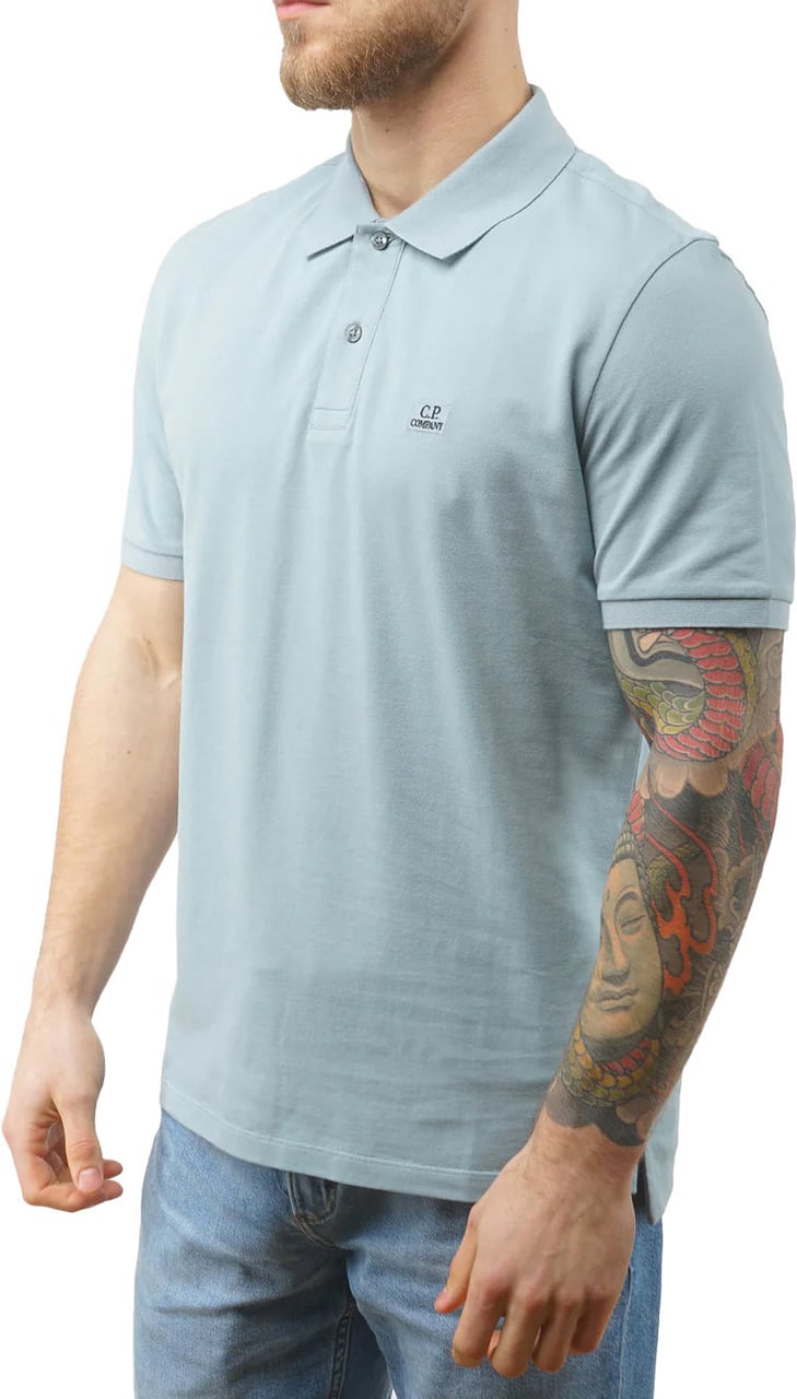 CP Company polo blauw Blauw