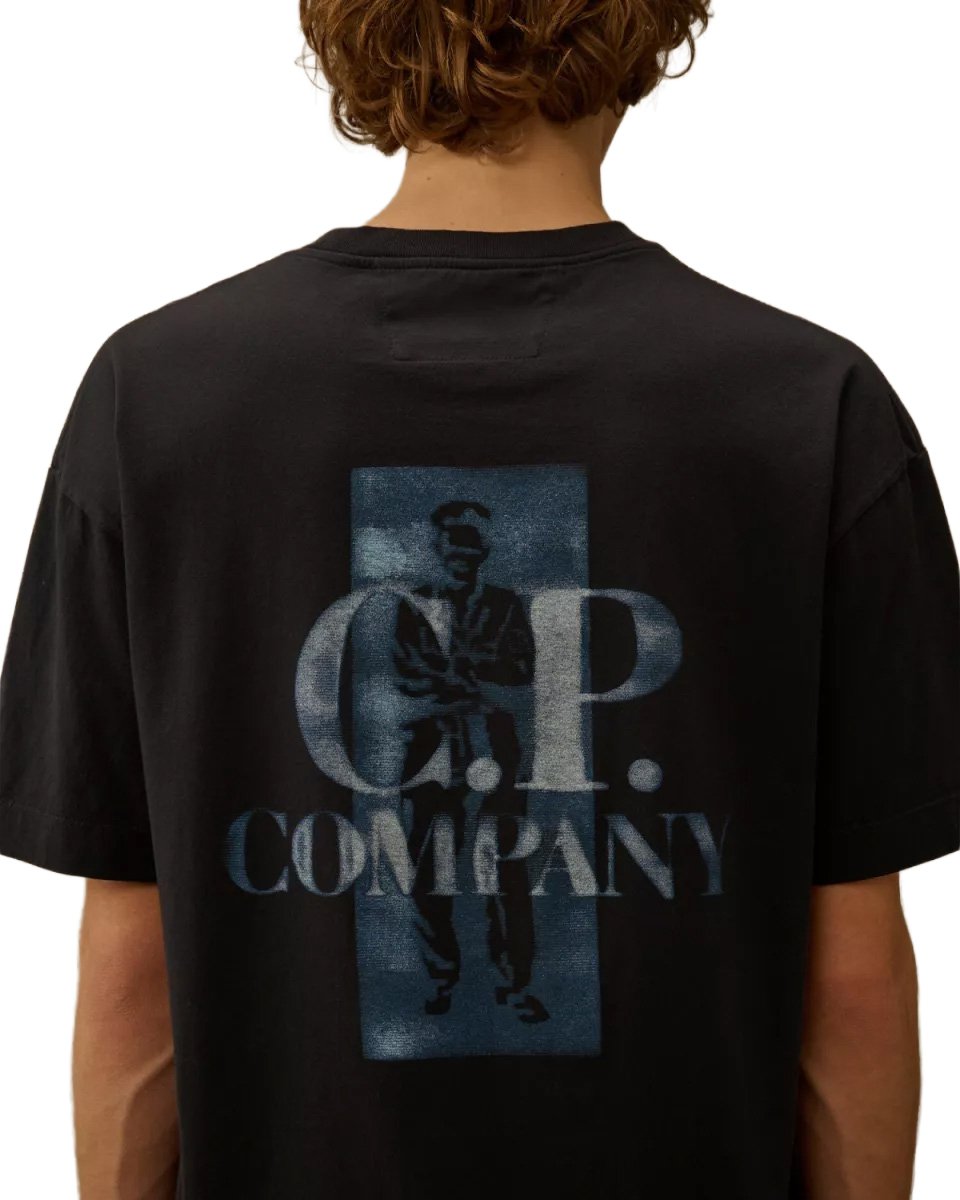 CP Company t-shirt navy Blauw