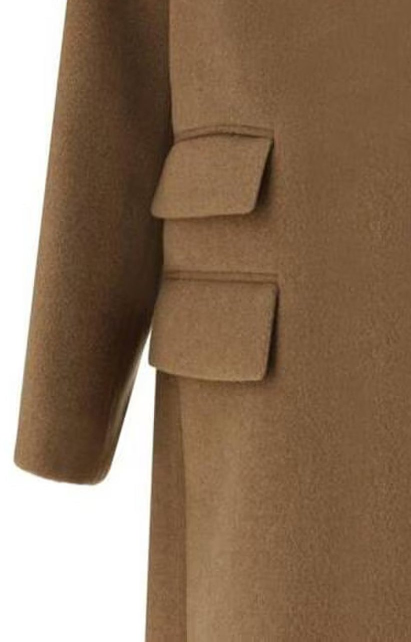 Saint Laurent Saint Laurent Manteau Oversize Coat Bruin