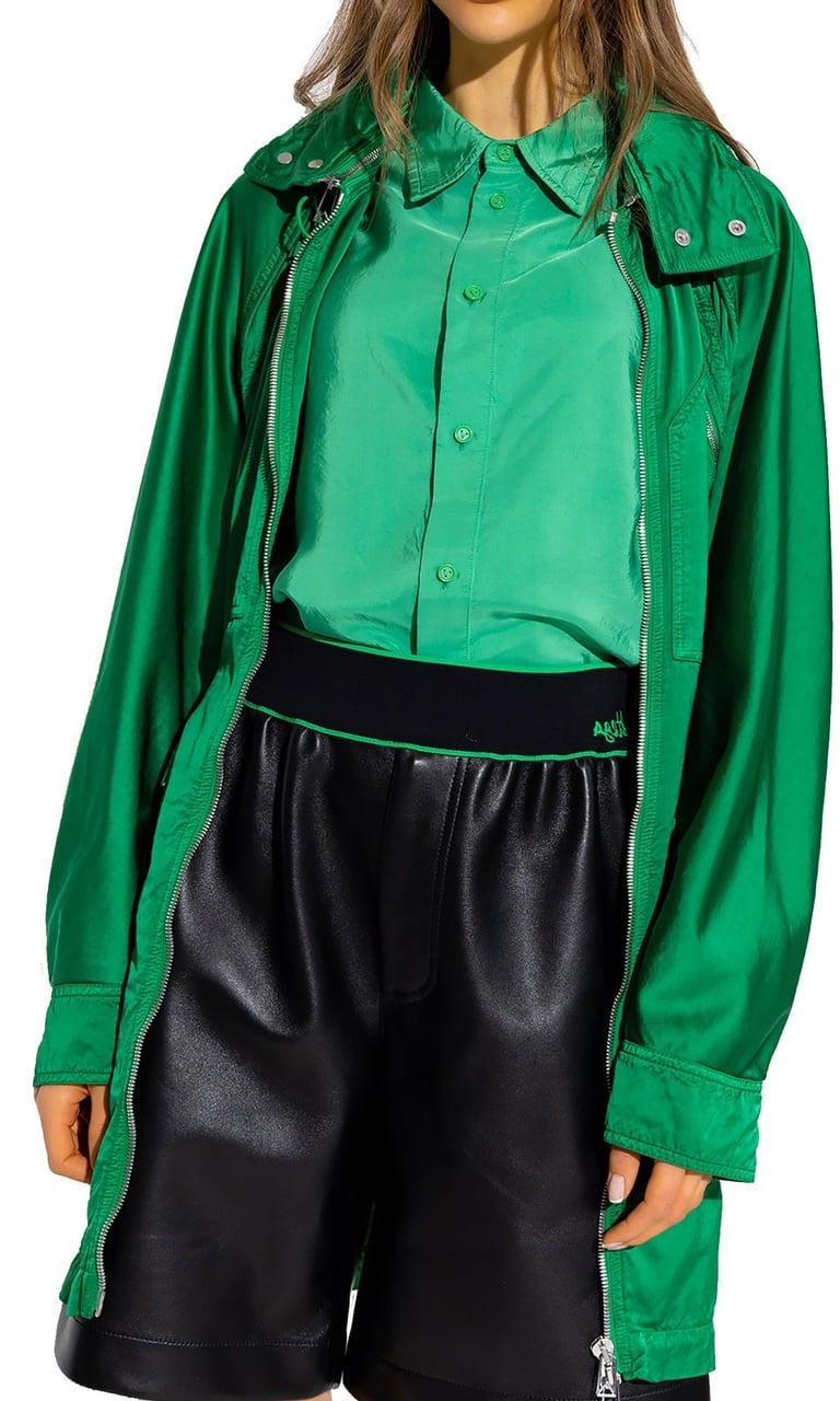 Bottega Veneta Bottega Veneta Satin Parka Groen