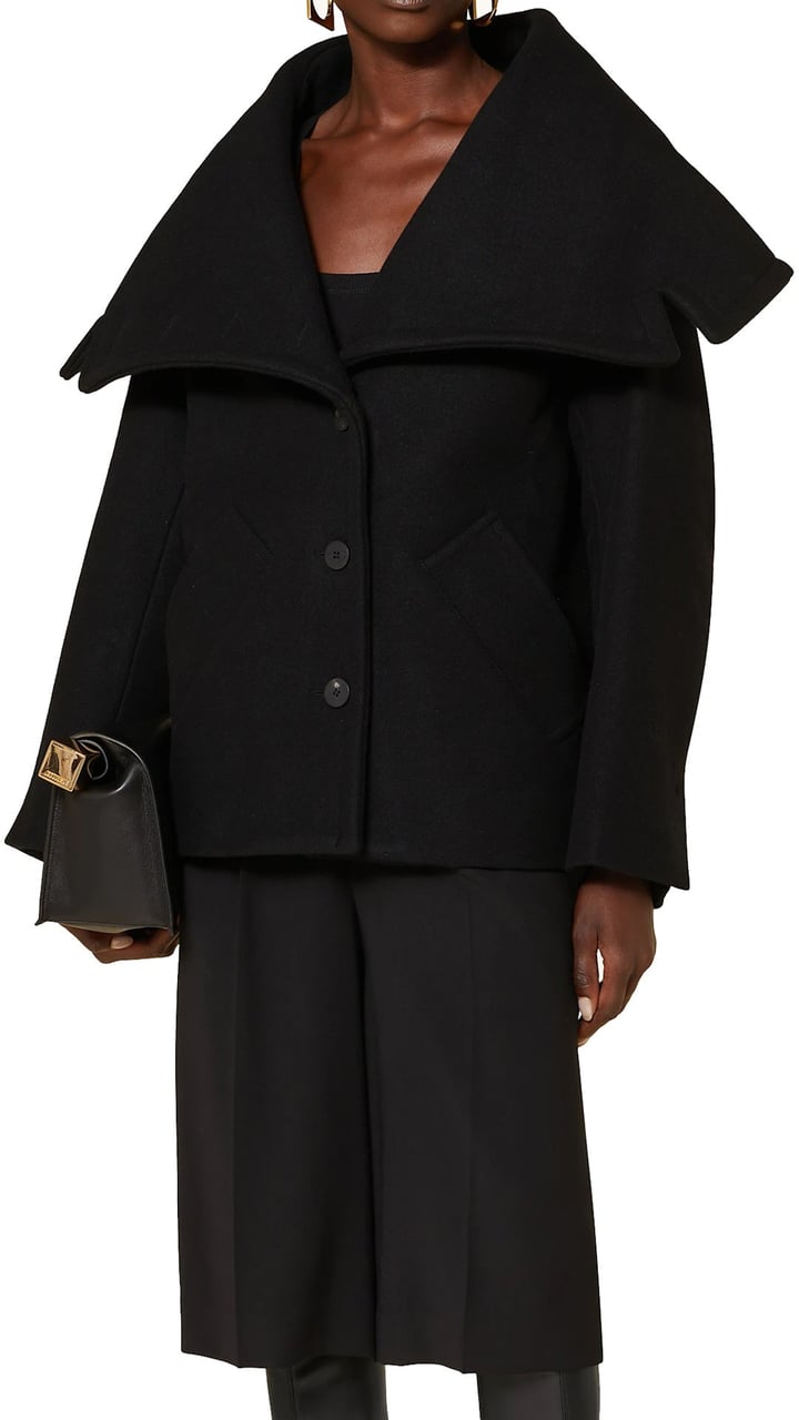 Jacquemus Jacquemus Le Caban Caruso Draped-collar Jacket Zwart