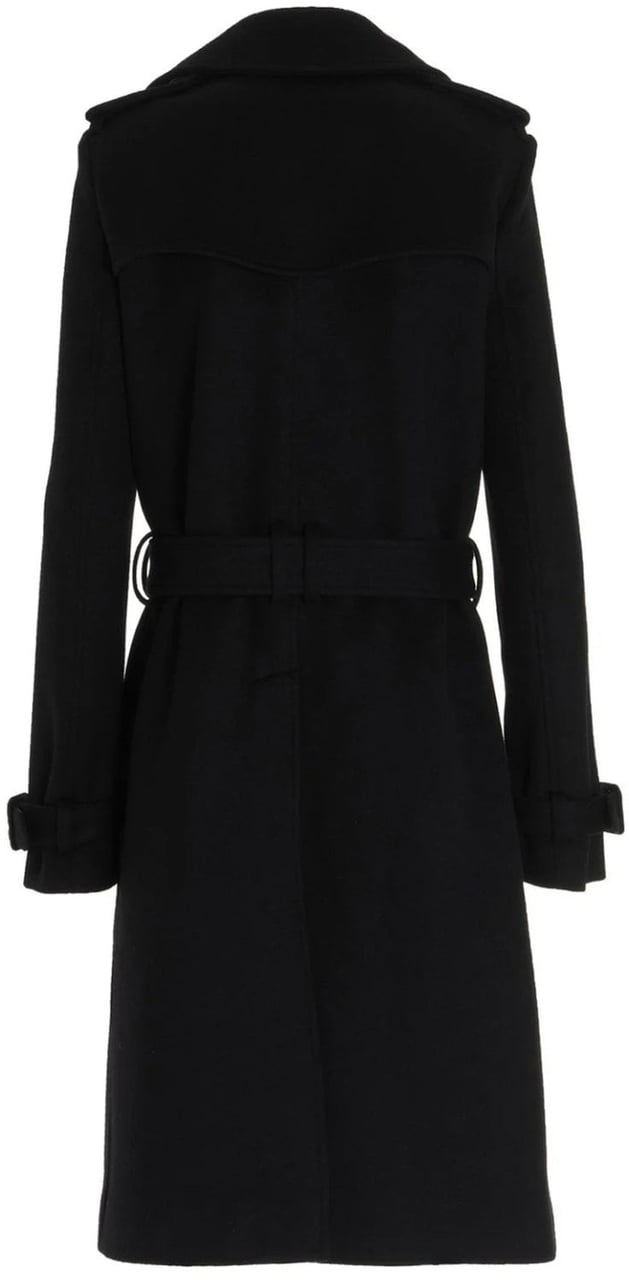 Saint Laurent Saint Laurent wool coat Zwart