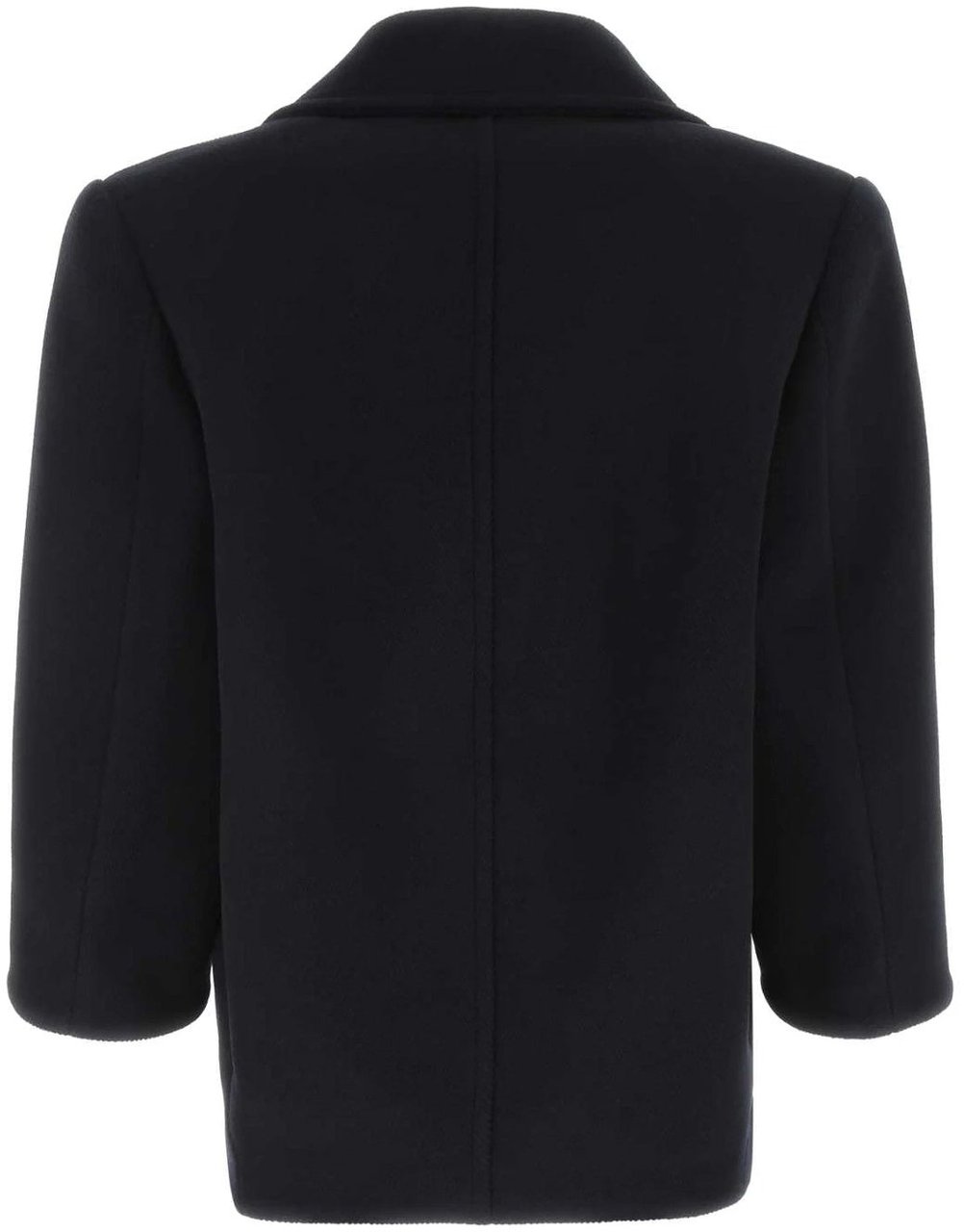 Saint Laurent Saint Laurent Wool Oversize Coat Blauw