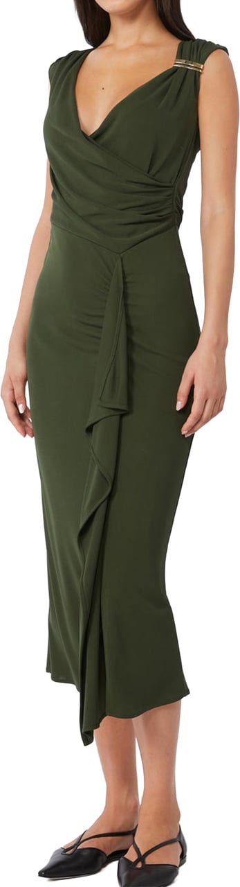 Max Mara Dresses Verde Kaki Donkergroen