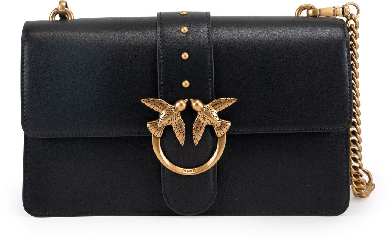 Pinko Bags Neroantique Gold Zwart