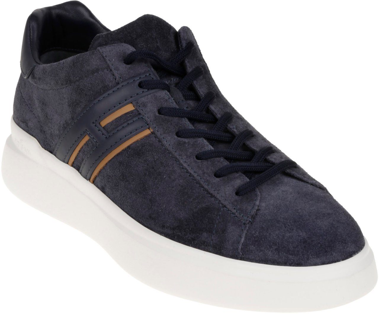 HOGAN Sneakers H580 in Suede con Lacci Zwart