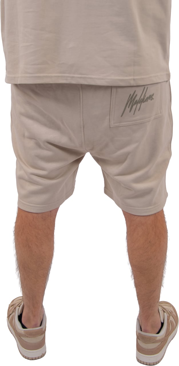 Malelions Malelions Men Striped Signature Shorts Taupe