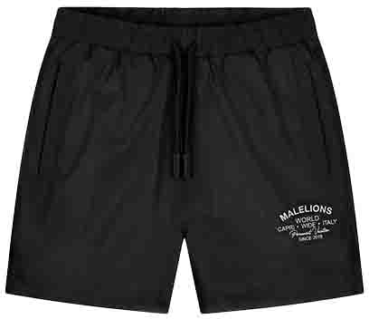 Malelions Malelions Men Permanent Vacation Swim Shorts Zwart
