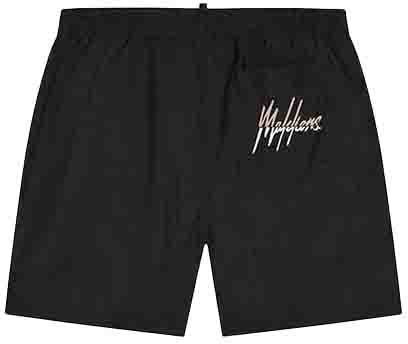 Malelions Malelions Men Split Swim Shorts Zwart