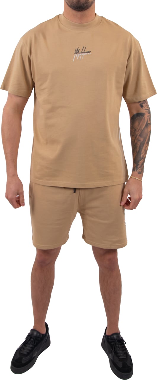 Malelions Malelions Men Split Shorts Beige