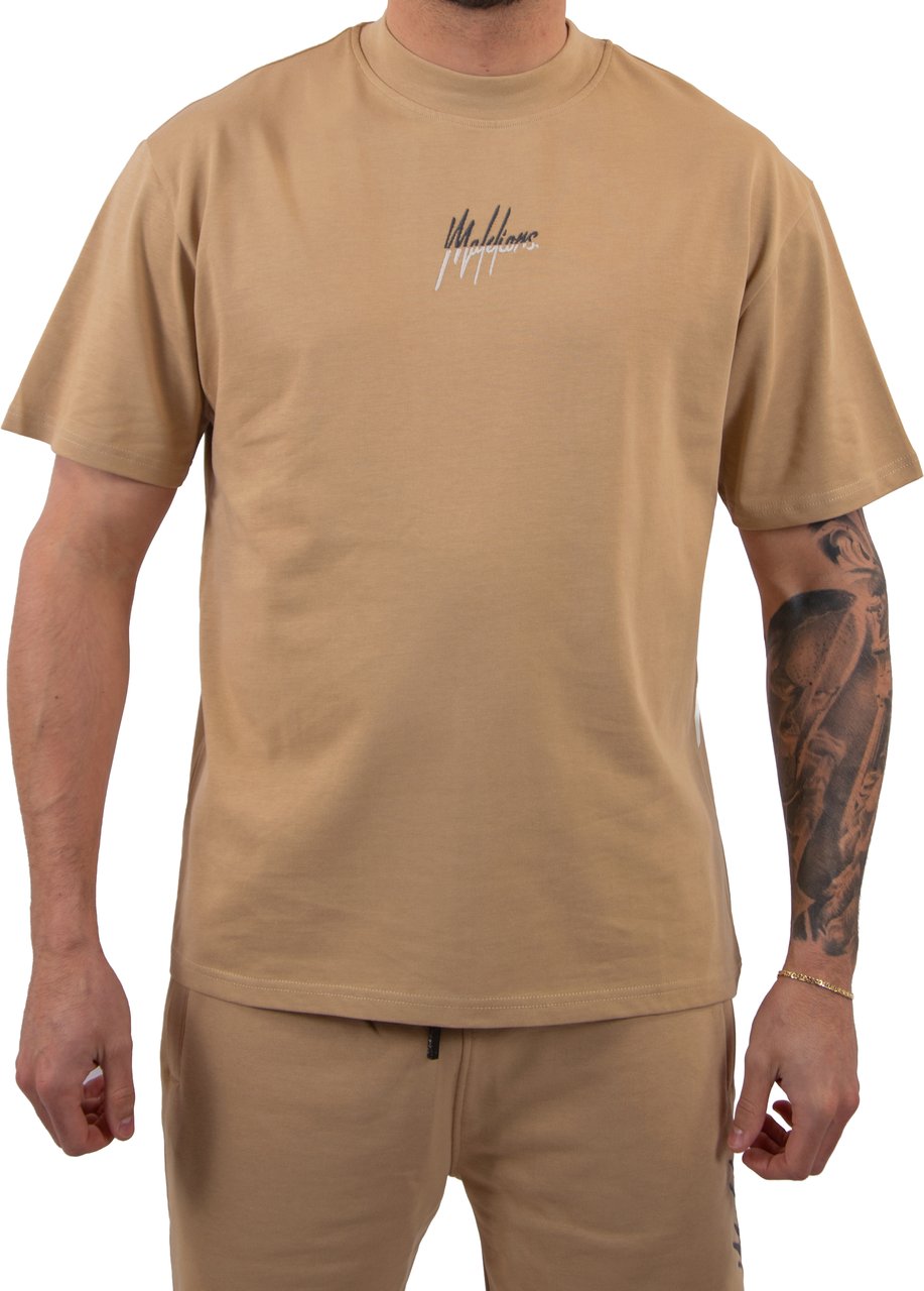 Malelions Malelions Men Split Shorts Beige