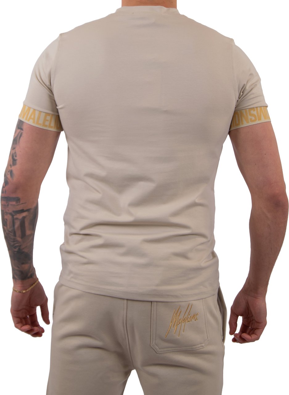 Malelions Malelions Men Venetian T-Shirt Taupe