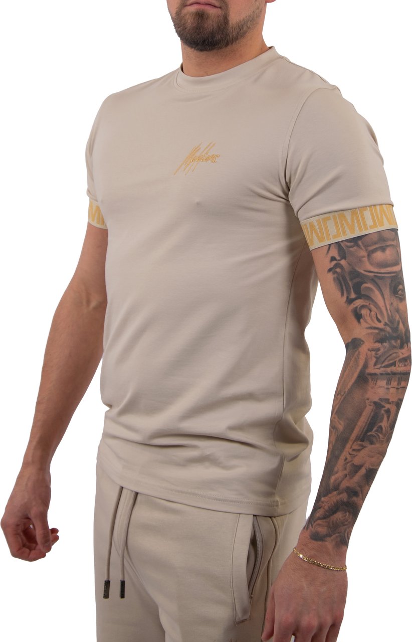 Malelions Malelions Men Venetian T-Shirt Taupe