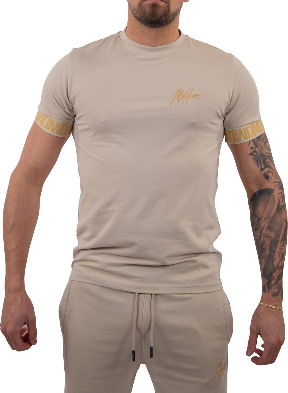 Malelions Malelions Men Venetian T-Shirt Taupe