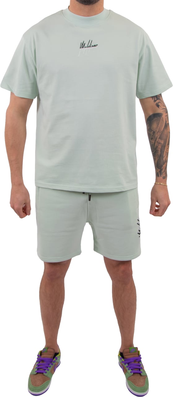 Malelions Malelions Men Split Shorts Groen