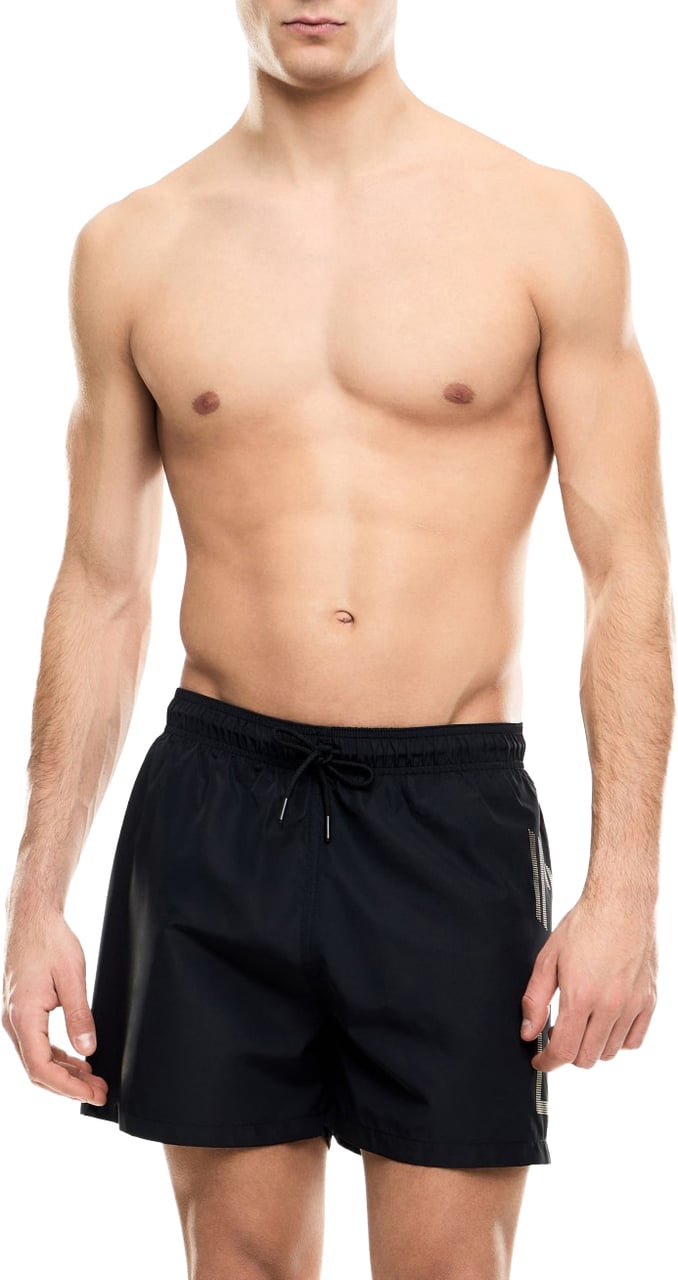 EA7 Swimshort Black/Gold Zwart