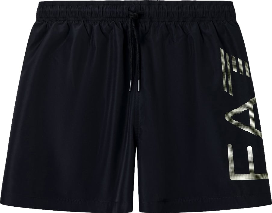 EA7 Swimshort Black/Gold Zwart