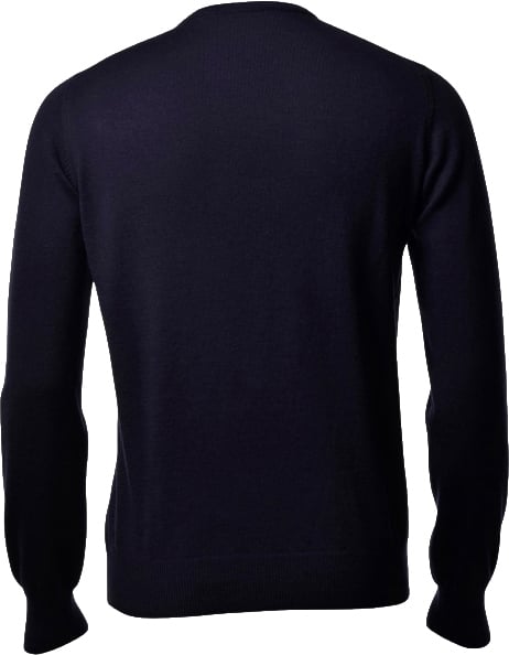 Gran Sasso Merino wollen v-hals Blauw
