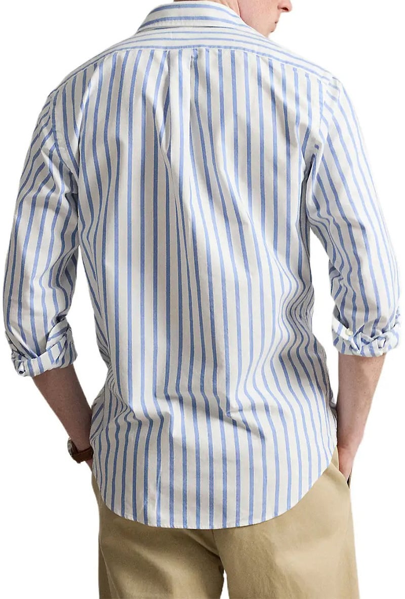 Ralph Lauren Overhemd gestreept blauw/wit Blauw