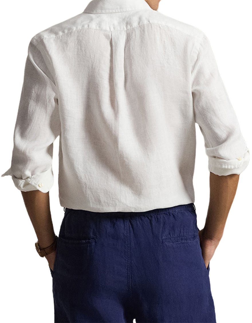 Ralph Lauren Overhemd linnen wit Wit