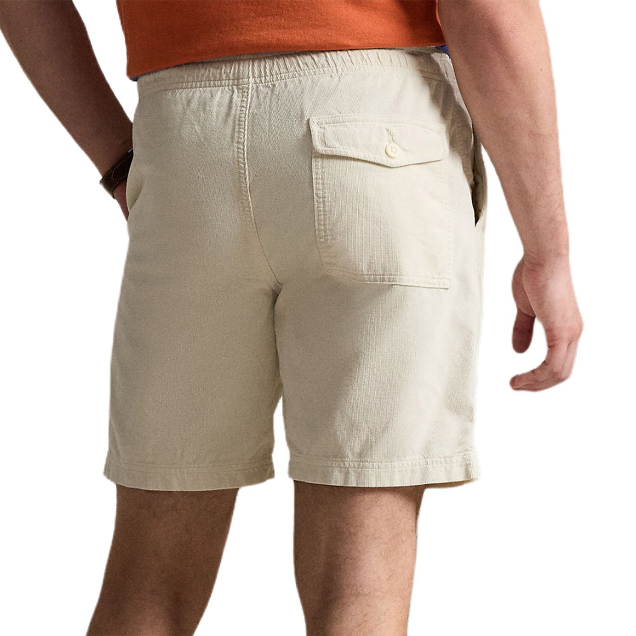 Ralph Lauren Korte corduroy broek ecru Neutraal