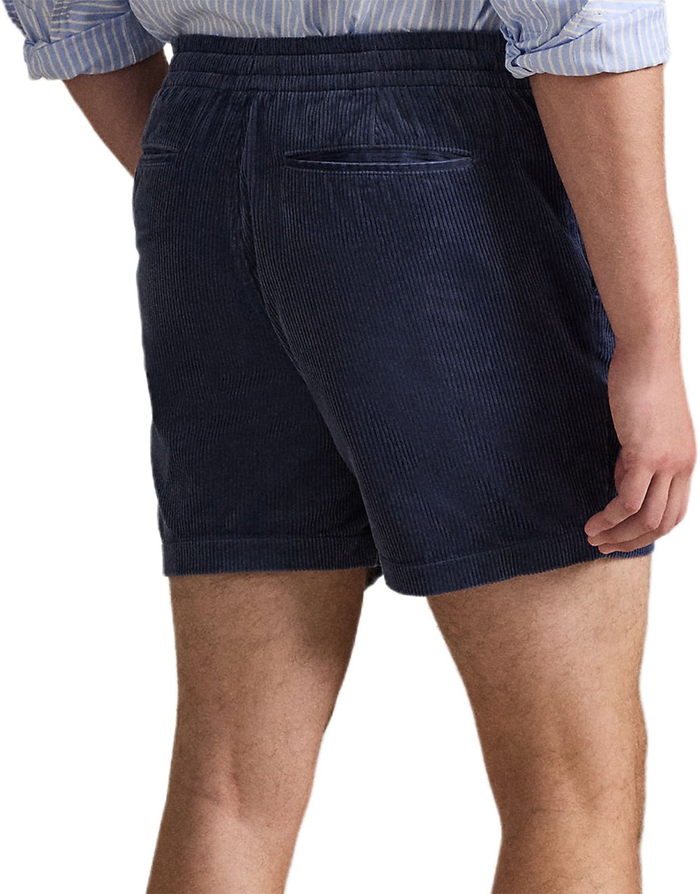 Ralph Lauren Korte corduroy broek donkerblauw Blauw